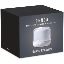Swiss Cougar Genoa Bluetooth Speaker & Night Light Box
